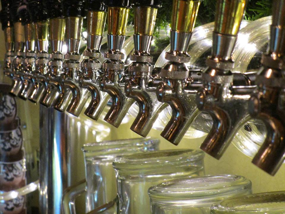 taps with bottles